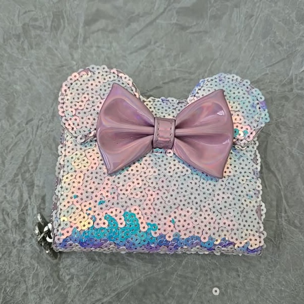 LASR Exclusive Disney Holographic Sequin Loungefly Wallet - Picture 2 of 5